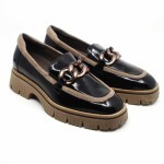 Softwaves mocassin zwart lakleer 9.02.02